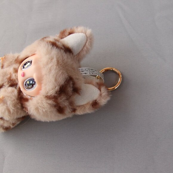 Custom Labubu Inspired The Monsters Tan Tabby Plush Pendant - Picture 6 of 6